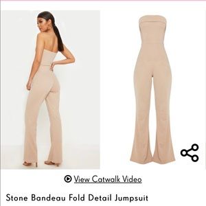 Beautiful sexy beige jumpsuit size 4